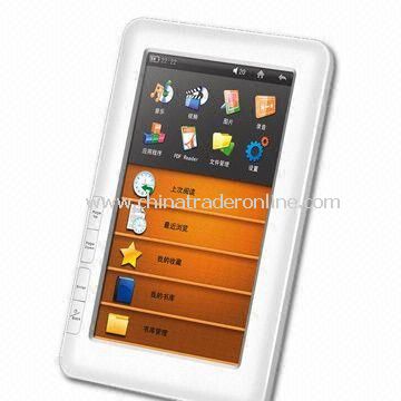 7-inch Color Touchscreen Multimedia e-Reader with 600 x 800 Pixels Resoulution from China