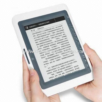 E-book Reader with Resolution of 800 x 600 Pixels, E-ink Display Technology, and G-sensor Function from China