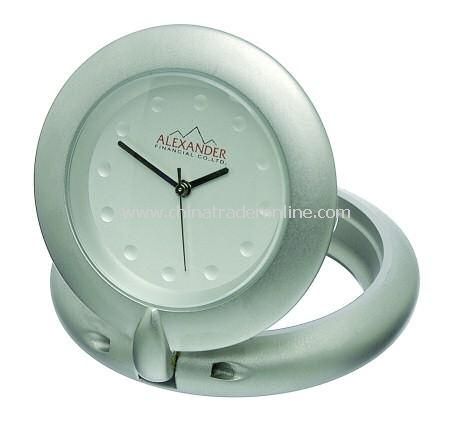 Round Metal Desk Clock