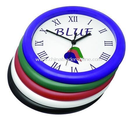 Round Plastic Frame Wall Clock