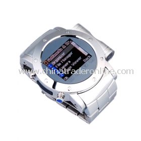 Cool Stainless Steel Quad Band Bluetooth Mp3 Mp4 Wrist Watch Cell Phone