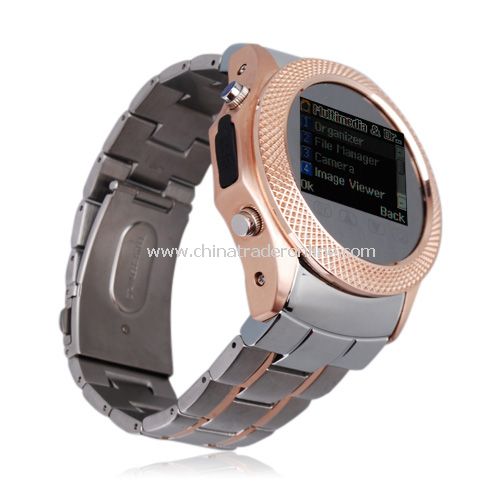 Quad Band Bluetooth FM 1.3 Inch Touch Screen Watch Cell Phone