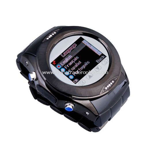 Quad Band Bluetooth Mp3 Mp4 Wrist Watch Cell Phone from China