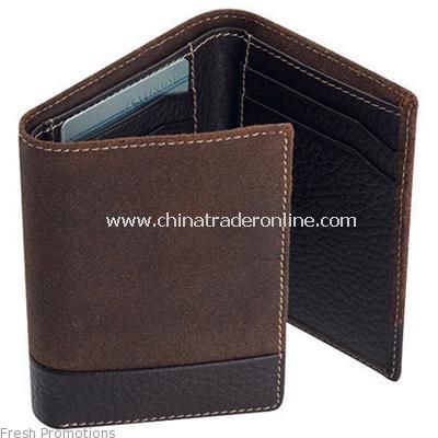 Leather And Suede Wallet