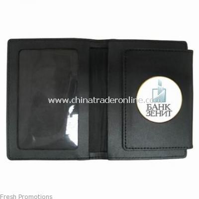 Leather Badge Holder Wallet