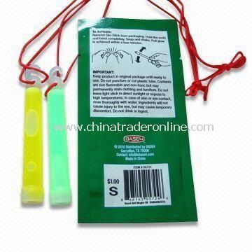 4-inch Mega Glow Sticks, ASTM-, CE- and EN 71-approved, Measures 12 x 100mm from China