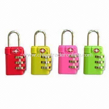 Three-dial Combination Padlock, Suitable for Luggages, Travel and Computer Bags