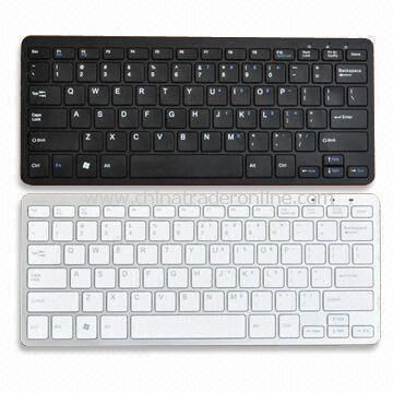 Bluetooth Keyboard, Measures 284.34 x 119.80 x 6.7mm, Supports for iPad and Sony PS3