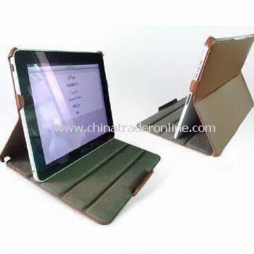 PU Leather Cases for iPad in Various Colors, Available with Desk Stand Function