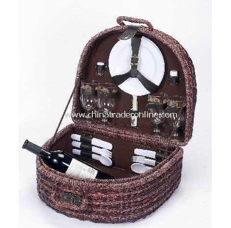 Seagrass Picnic Basket for 4 Person from China