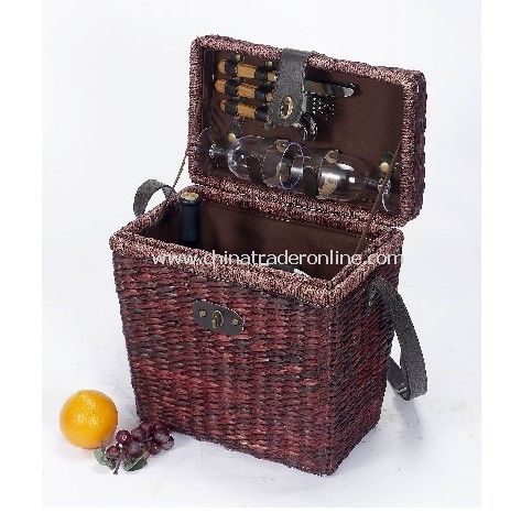 Water Hyacinth Picnic Basket for 2 Person from China