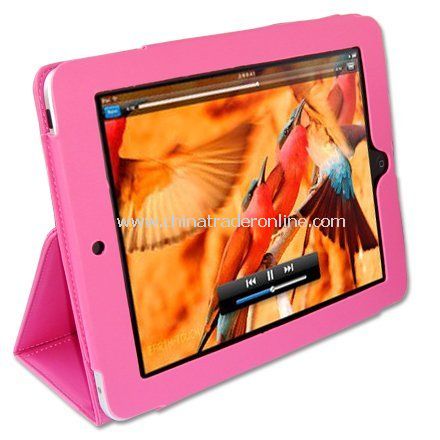 New first2savvv pink leather case pouch for Apple iPad from China