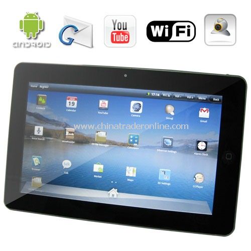 10.1 Inch GPS Netbook - Android OS 2.1 - 256MB RAM - 3G - WiFi - Sound Recorder from China