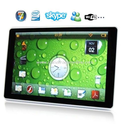 160GB HDD 10.1 Inch LCD Touchscreen Windows 7 OS Tablet Laptop from China