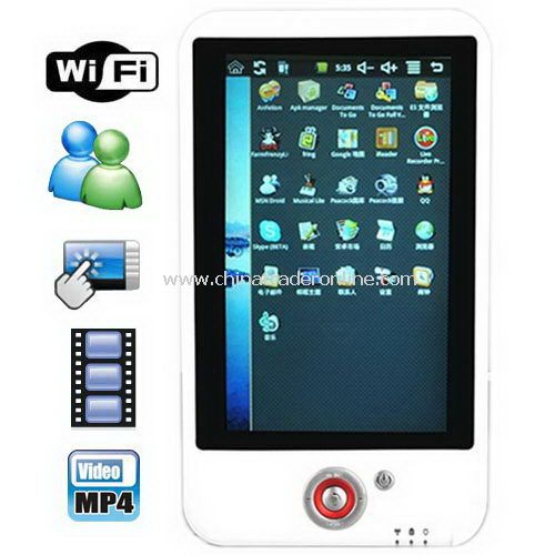 7.0 Inch Wide Touchscreen Wifi Mini Notebook with Google Android OS 1.6 from China