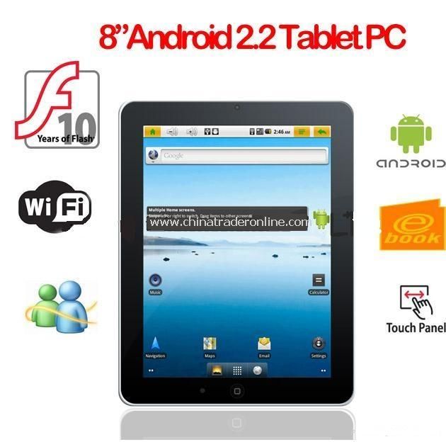 Android 2.2 Tablet PC Froyo Cortex Freescale IMX515 A8 800MHz 4GB