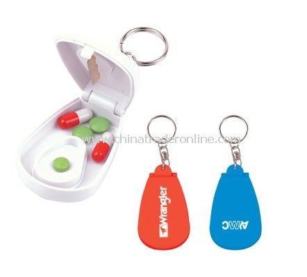 Pill Key Chain with Cutter from China