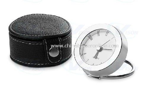 Travel Metal clock with Pouch