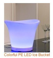 Colorful PE LED Ice Bucket