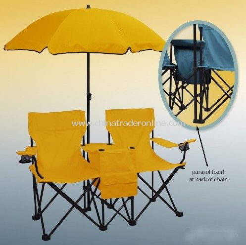 Beach Umbrella & Folding Chairs from China