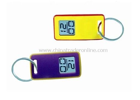 LCD Keychain Clock from China