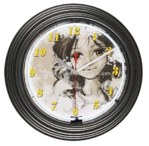 Neon Wall Clock from China