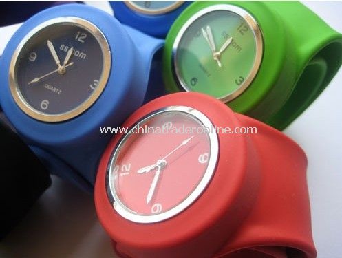 Silicone Minus Ion Slap Watch Sport Wristwatch