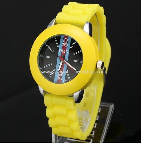 Unisex Sport Silicone Rubber Band Watch