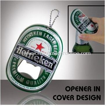 Bottle Opener Keychain with Logo Engraved