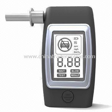 Alcohol Tester for Commercial Use, with Digital LCD Display and CE/RoHS Marks