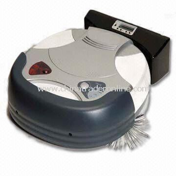 Robotic Vacuum Cleaner with Docking Station, 25V DC Adapter Output Voltage, Measures 34 x 34 x 9.5cm