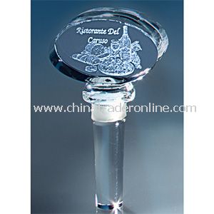 Image 3 Crystal(TM) Oval Wine Bottle Stopper from China