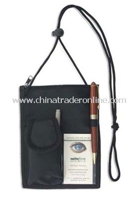 Deluxe Neck Carrier badge holder with Cell Pocket from China