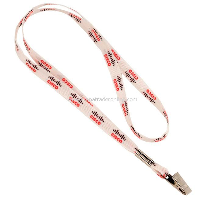 1/2inch Sublimated Lanyard with Bulldog Clip from China