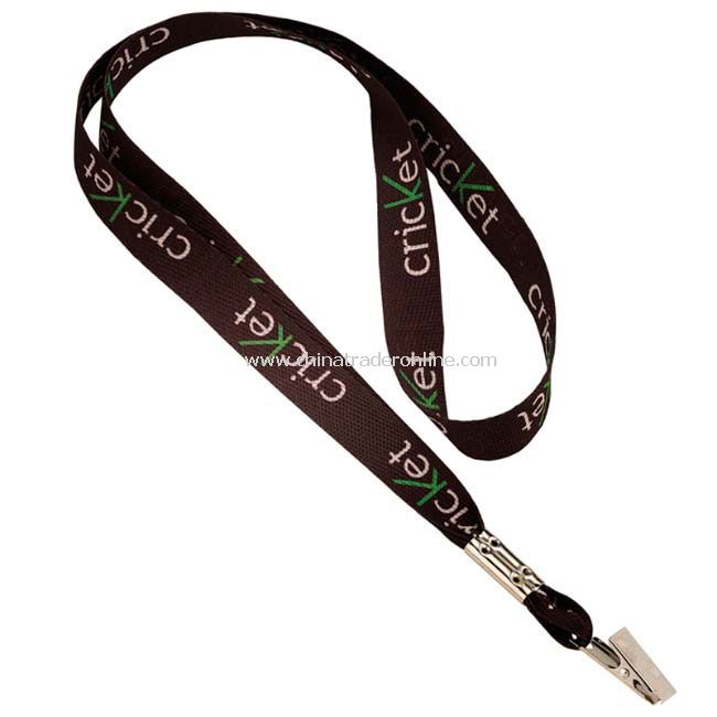 3/4inch Sublimated Lanyard w/Bulldog Clip