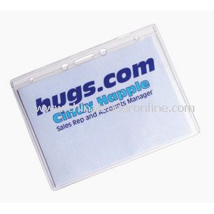 Plastic Name Badge Holder with Hang Holes from China