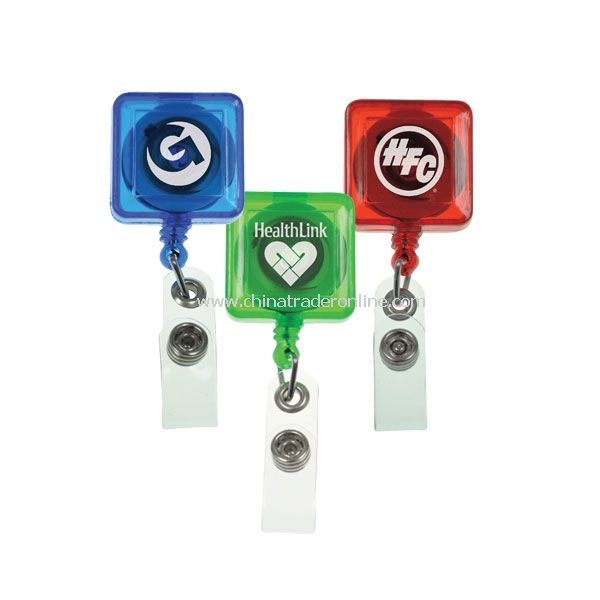 Retractable Badge Holder - Square from China