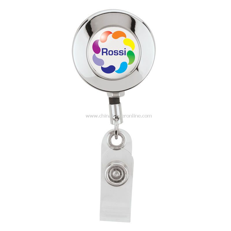 Round Metal Badge Holder