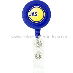 Round Shape Retractable Badge Holder from China