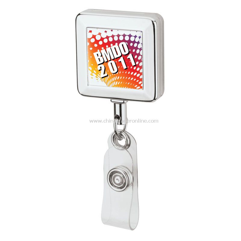 Square Metal Badge Holder from China