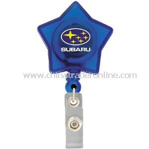 Star Shape Retractable Badge