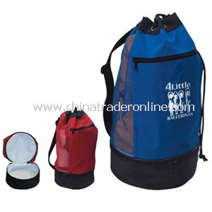 Beach Bag with Insulated Lower Compartment