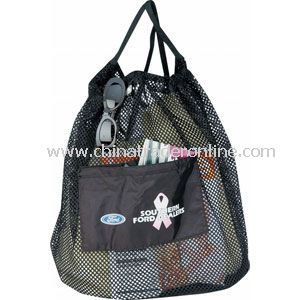 NYLON DRAWSTRING MESH TOTE BAG from China