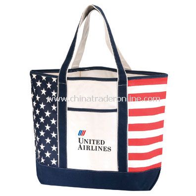 Patriotic Canvas Tote