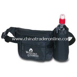 Water Bottle Fanny Pack - Three Pocket Fanny Pack with Bottle Holder from China