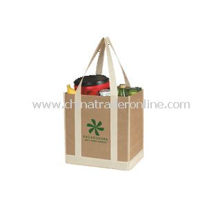 Non-woven Two-tone Shopper Tote Bag