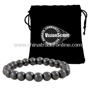 8mm Magnetic Hematite Stretch Bracelet