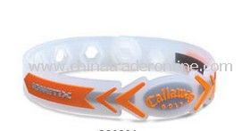 Promotional Silicone Bracelets Clear with Orange from China