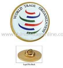 1 Inch diameter Round Lapel Pin from China