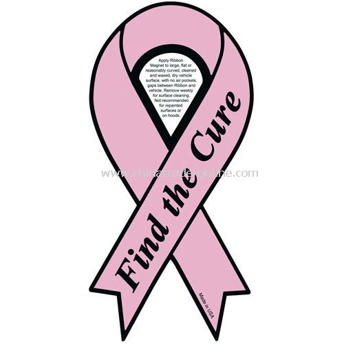 Ribbon Find the Cure Pink from China